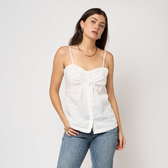 Joie Lavan Sleeveless Top 100% Linen, XL - Picture 4 of 7